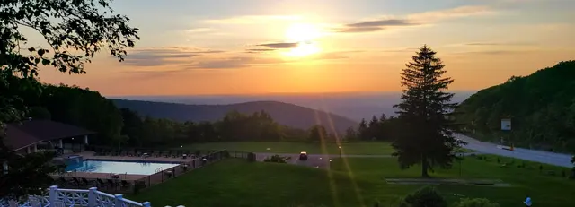 A spectacular sunset over the Laurel Highlands