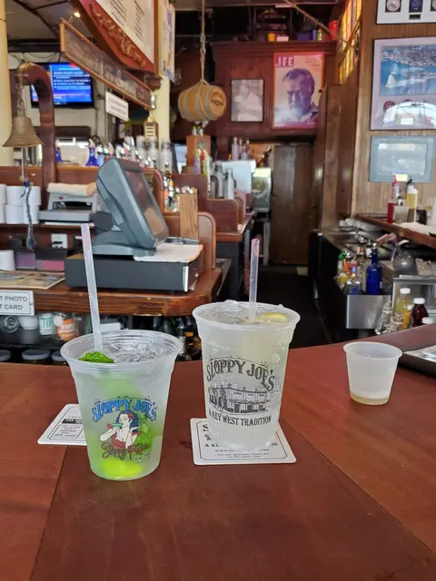 Frozen drinks at Sloppy Joe's, a Key West tradition since 1937.