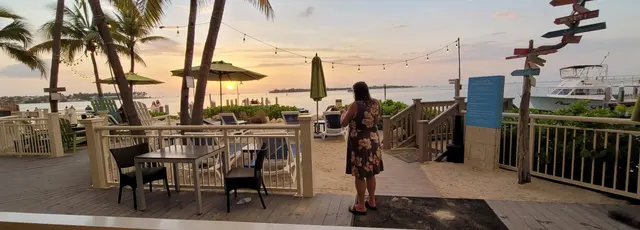 Lori taking in the sunset view
