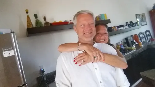 Together at the start of the trip