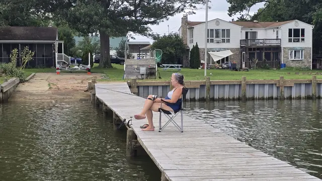 Lori Fishing (She's the only one who caught anything)
