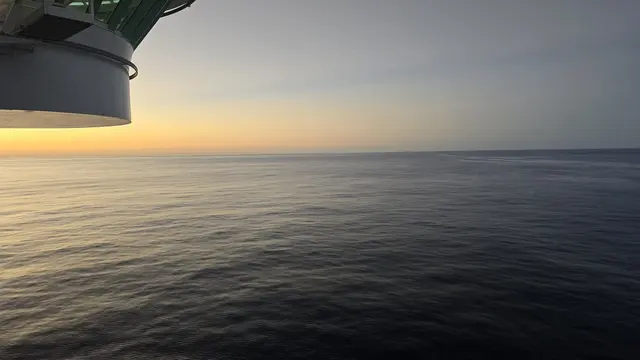 Another beautiful sunset from the ship as the Atlantic crossing continues.