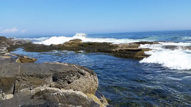 Lori taking in the view of the Atlantic