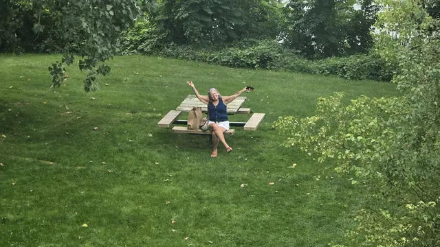 Lori loving the weather