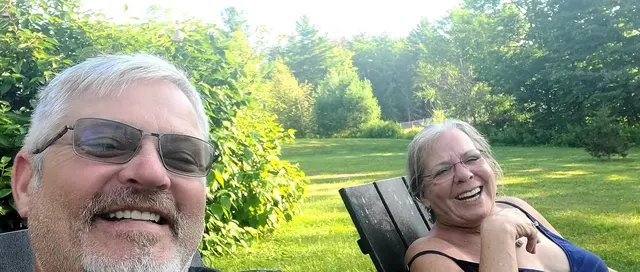 Sharing a laugh together on a lazy afternoon