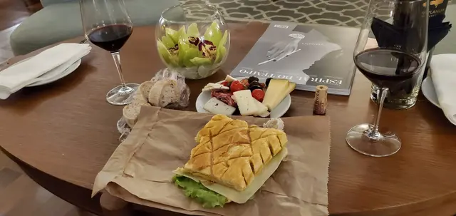 Wine, cheese, and a proper Portuguese sandwich