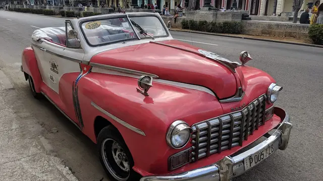 John's selfie on a colorful Havana street