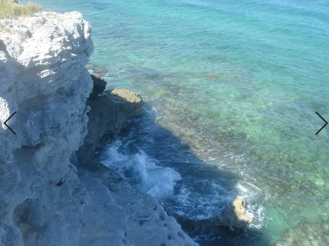 rocky coastline and turquoise water scenery