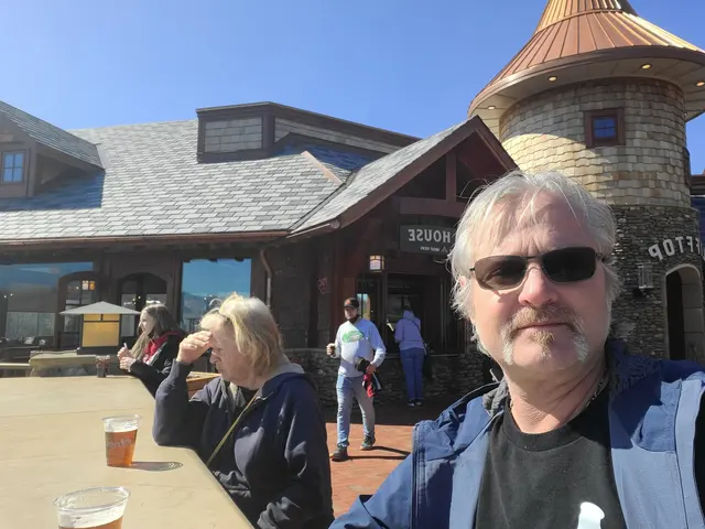 Selfie on the deck at the Cliff Top Grill and Bar