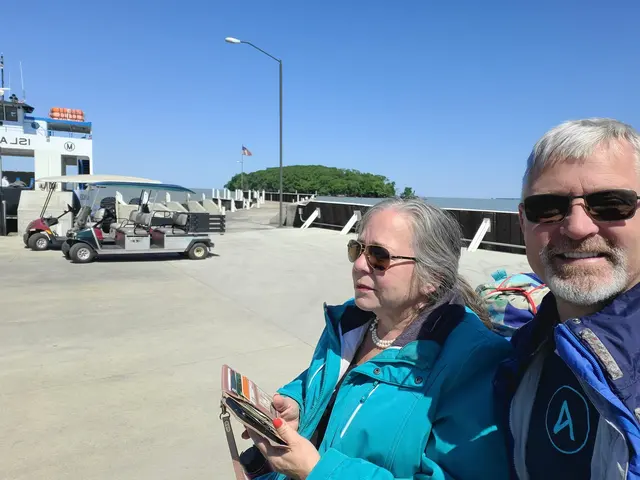 Boarding the Lake Erie ferry to South Bass Island